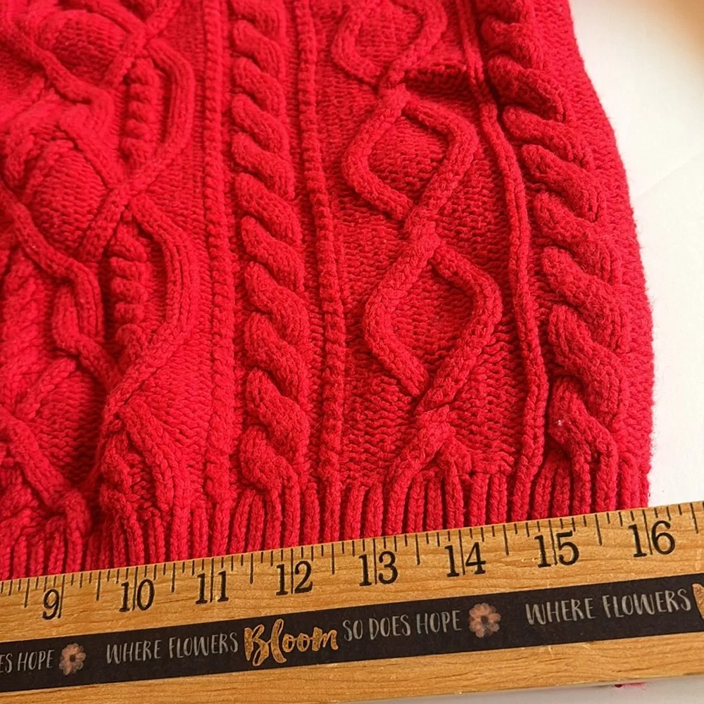 Boys Red Cable knit Sweater Large Boys Gap Red Holiday Sweater Boys Christmas